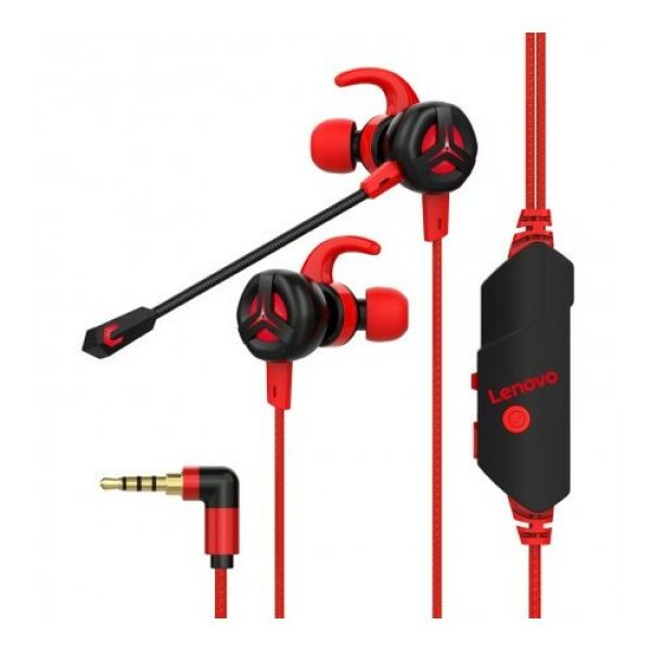 Lenovo HS-10 Surround 7.1 Gaming Headset, Red